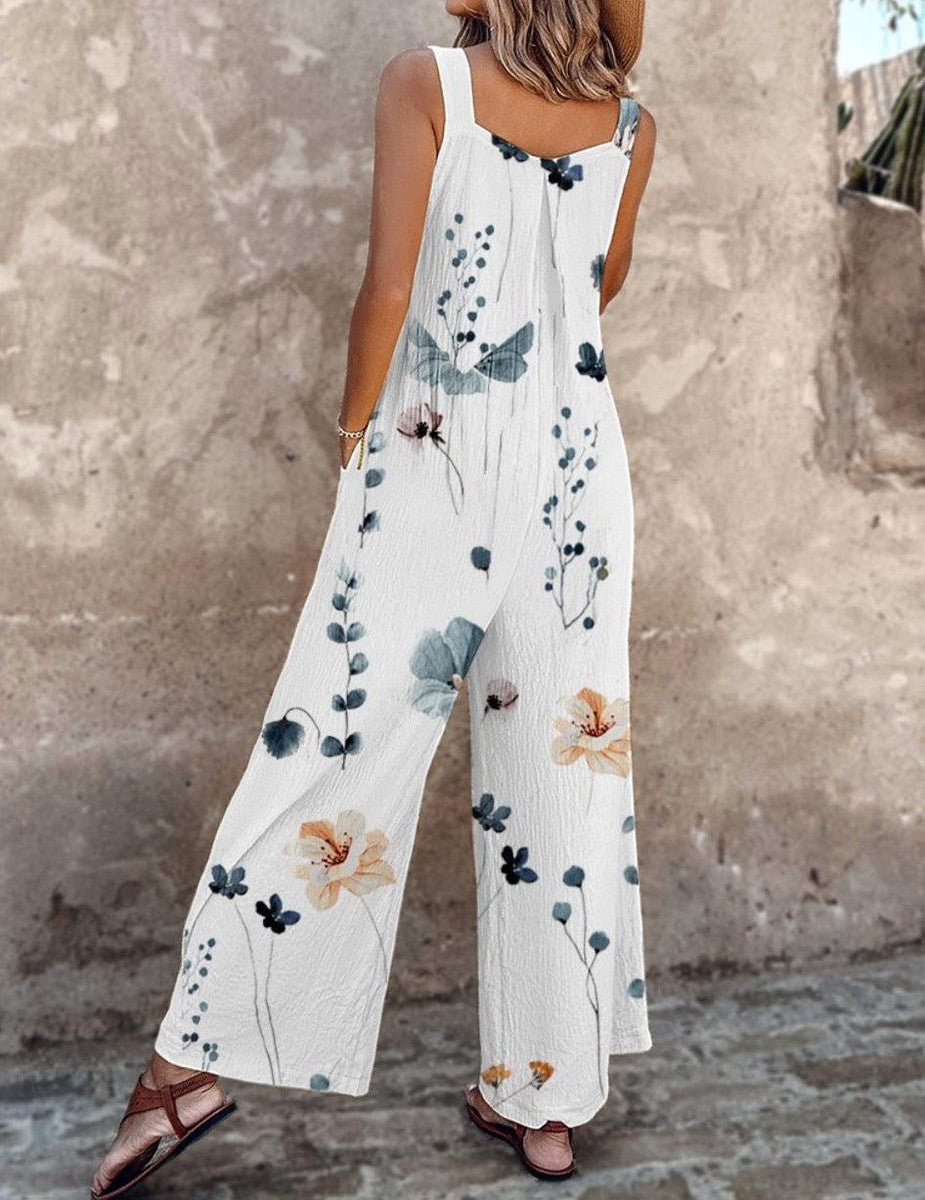 CLERINNE | SALOPETTE FLEUR GRAPHIQUE POUR FEMMES