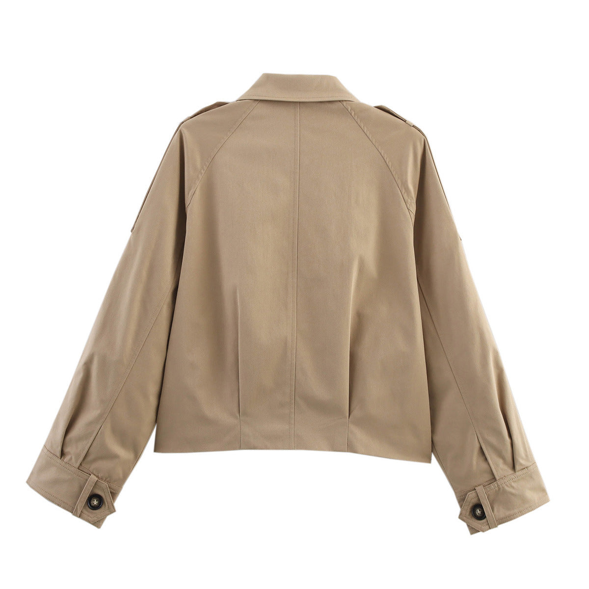 Veste Utility Courte Zippée à Poches Cargo