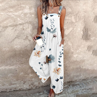 CLERINNE | SALOPETTE FLEUR GRAPHIQUE POUR FEMMES