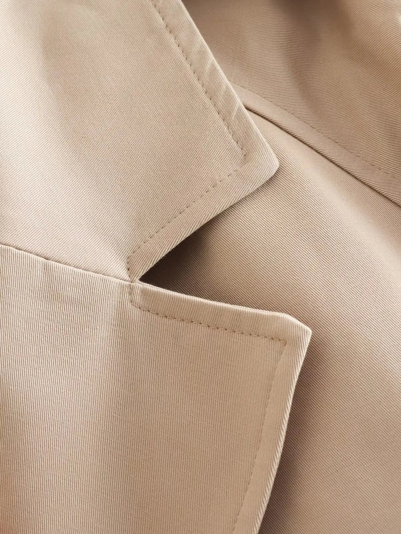 Trench Court Femme Ceinturé Style Classique