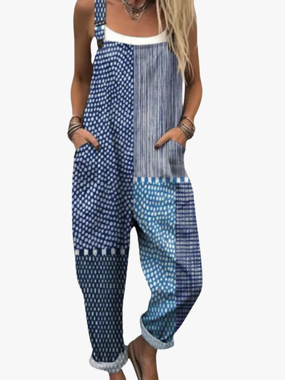 CLERINNE | SALOPETTE MOTIFS PATCHWORK POUR FEMMES