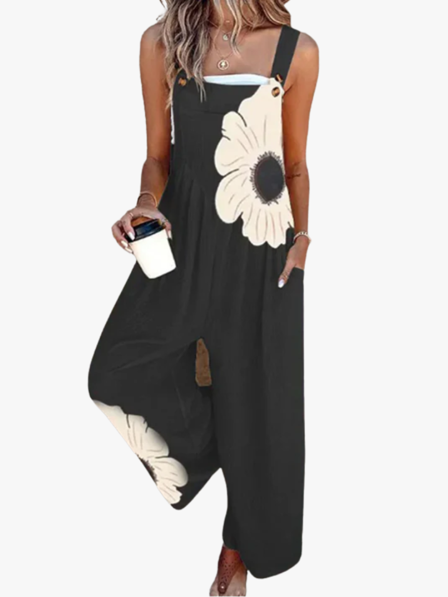 CLERINNE | SALOPETTE FLEUR GRAPHIQUE POUR FEMMES