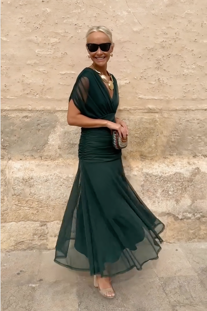 CLERINNE | ROBE MAXI FLUIDE POUR FEMME