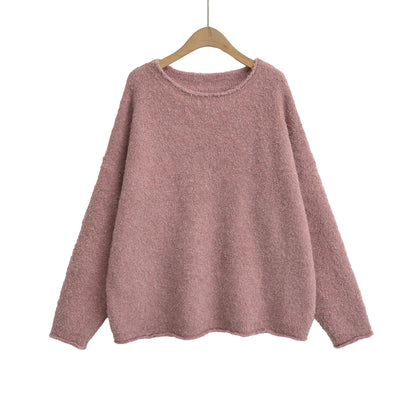 Pull Oversize Doux et Fuzzy Rose Blush