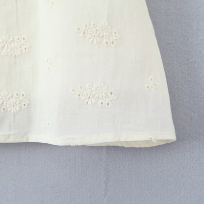 Robe Mini Blanche Froncée Dentelle & Nœuds