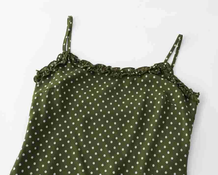 Aveline Robe Midi à Pois Femme