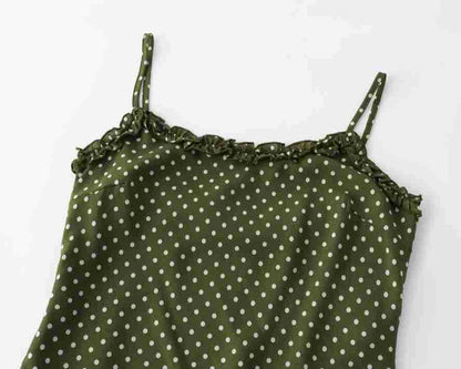 Aveline Robe Midi à Pois Femme