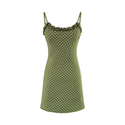 Aveline Robe Midi à Pois Femme
