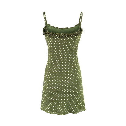 Aveline Robe Midi à Pois Femme