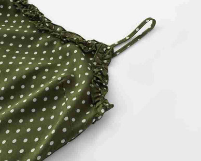 Aveline Robe Midi à Pois Femme