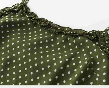 Aveline Robe Midi à Pois Femme