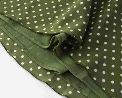 Aveline Robe Midi à Pois Femme