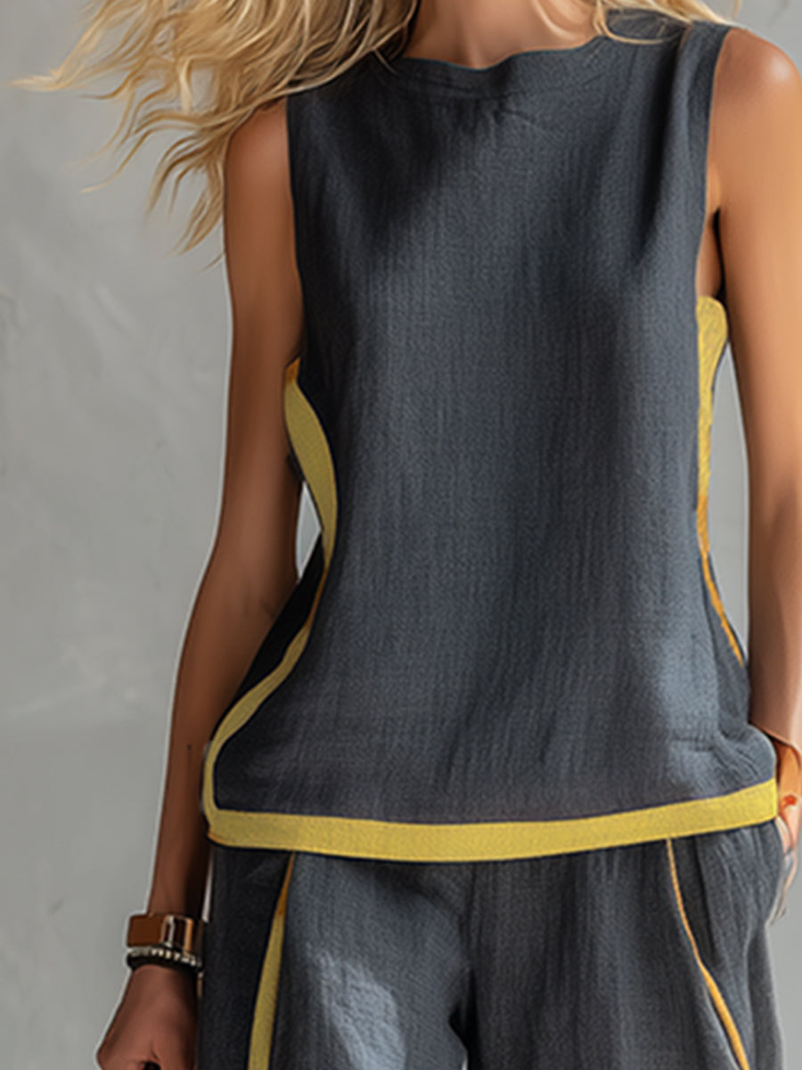 CLERINNE | ENSEMBLE LIN CHIC POUR FEMME