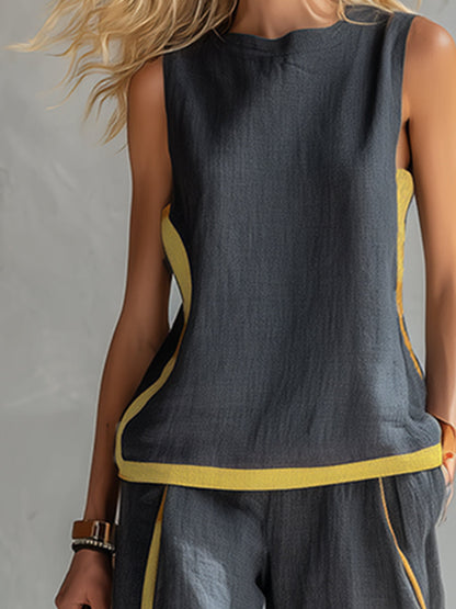 CLERINNE | ENSEMBLE LIN CHIC POUR FEMME