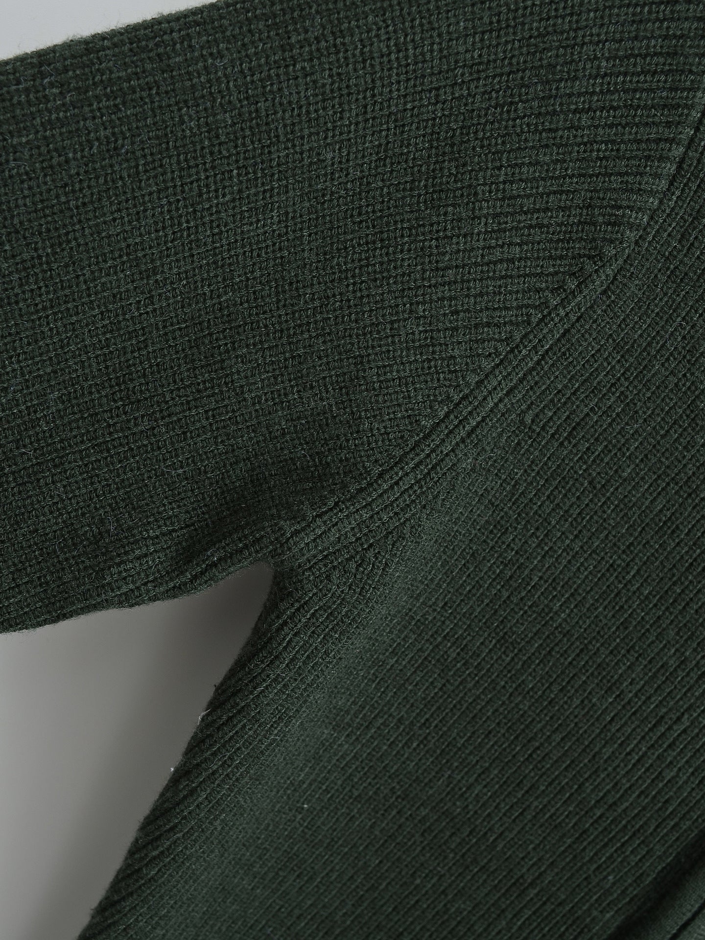 Cardigan Côtelé Zippé Vert Forêt