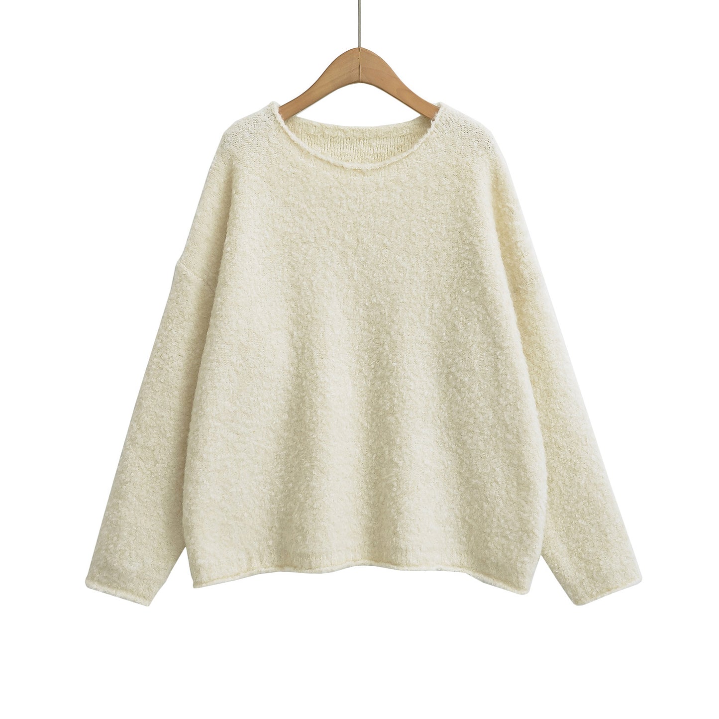 Pull Oversize Doux et Fuzzy Rose Blush