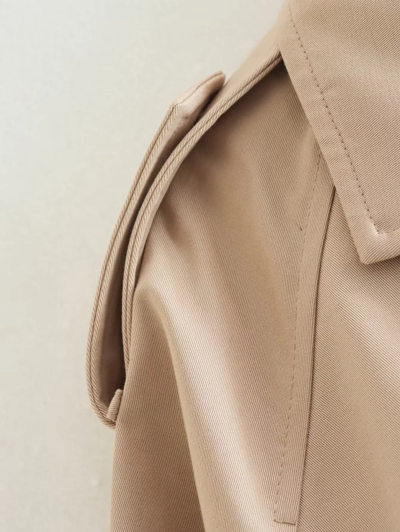 Trench Court Femme Ceinturé Style Classique