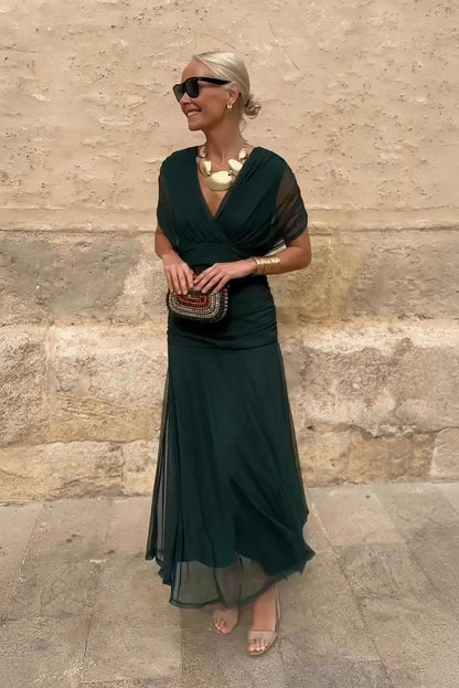 CLERINNE | ROBE MAXI FLUIDE POUR FEMME
