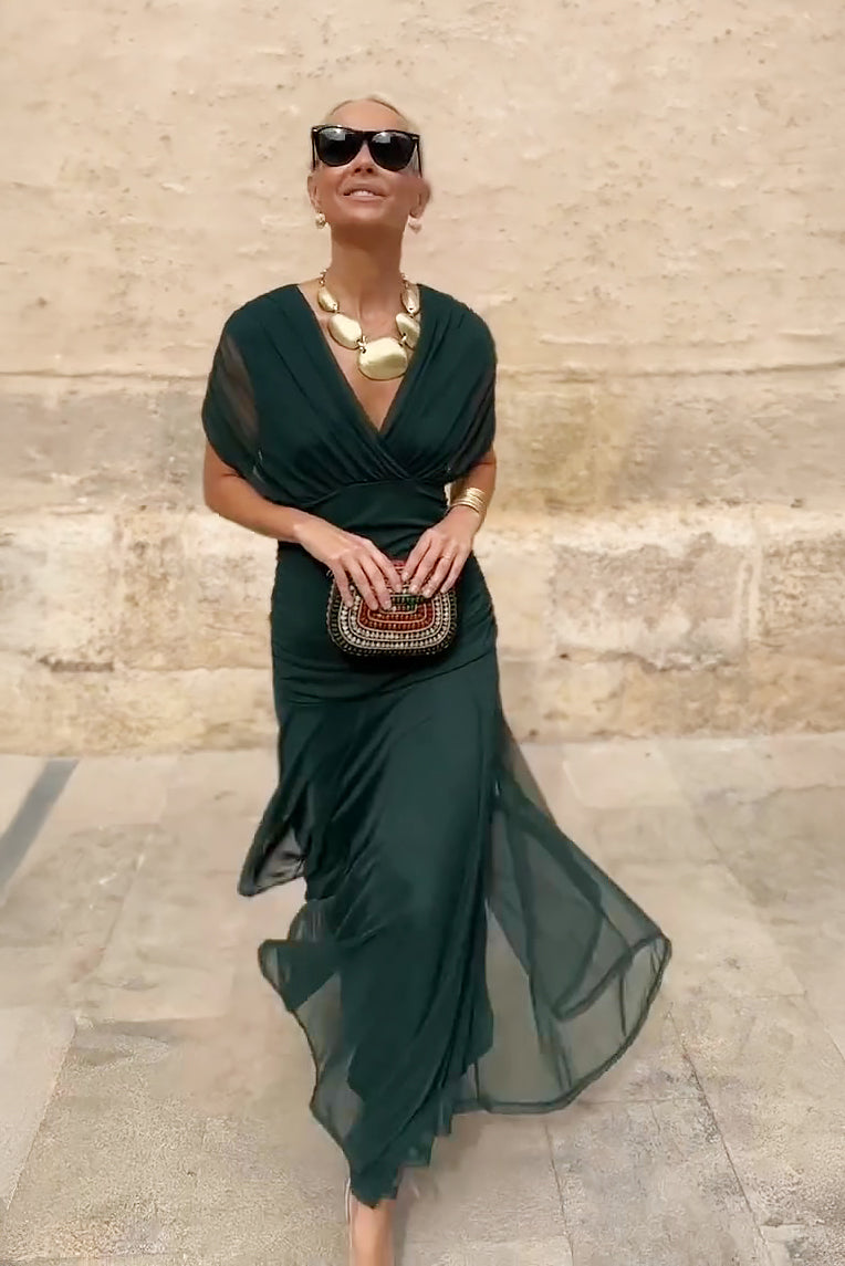 CLERINNE | ROBE MAXI FLUIDE POUR FEMME