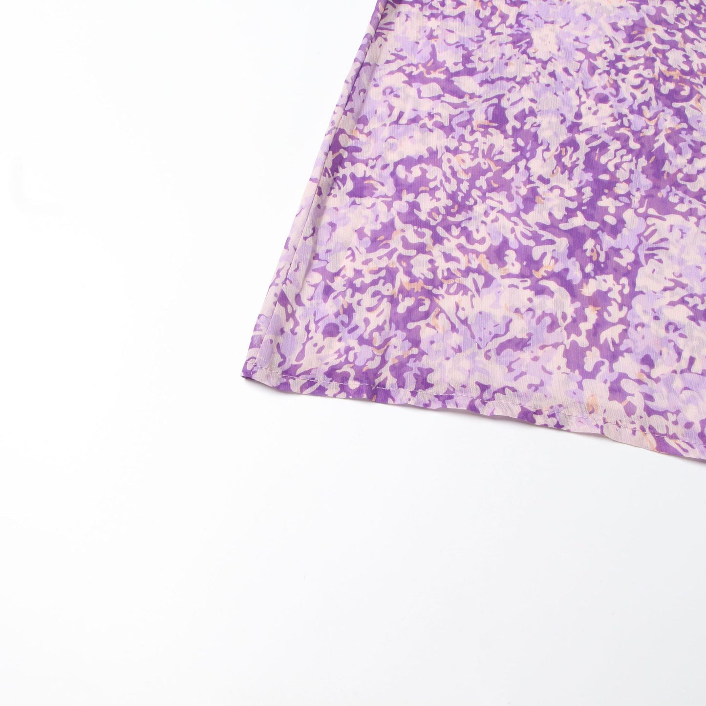 Robe Midi Chiffon Fleurie Violet