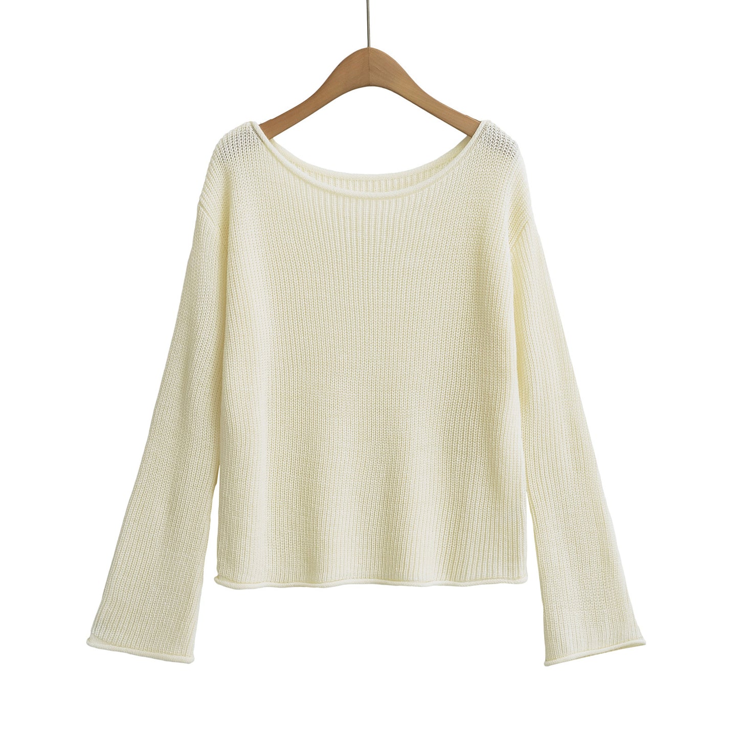 Pull Col Bateau en Maille – Élégance Essentielle