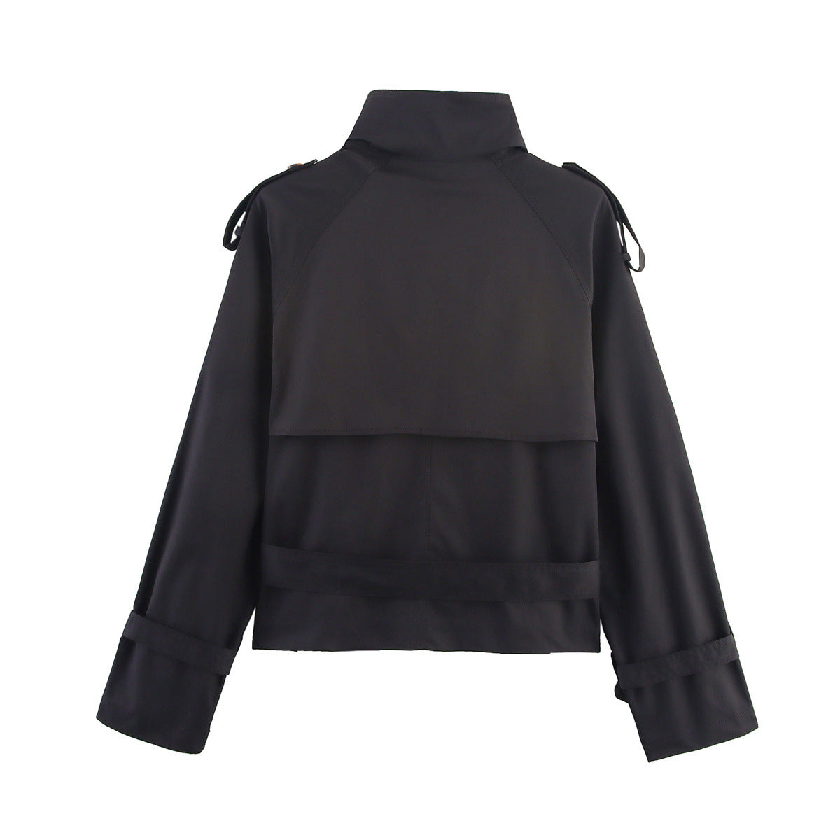 Céleste Trench Court Femme à Col Montant