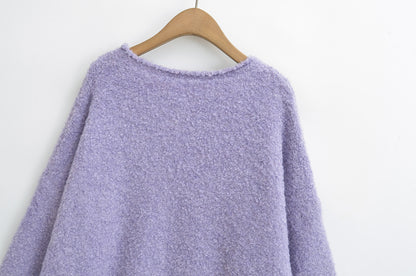Pull Oversize Doux et Fuzzy Rose Blush