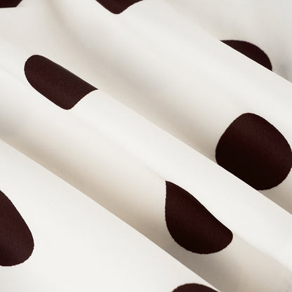 olène Jupe Midi Femme à Pois Taille Haute