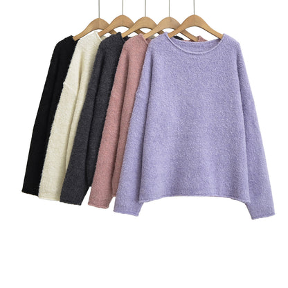 Pull Oversize Doux et Fuzzy Rose Blush