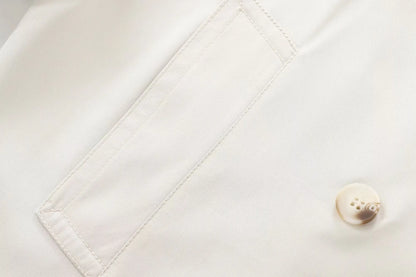 Veste Trench Courte Croisée Beige Élégante