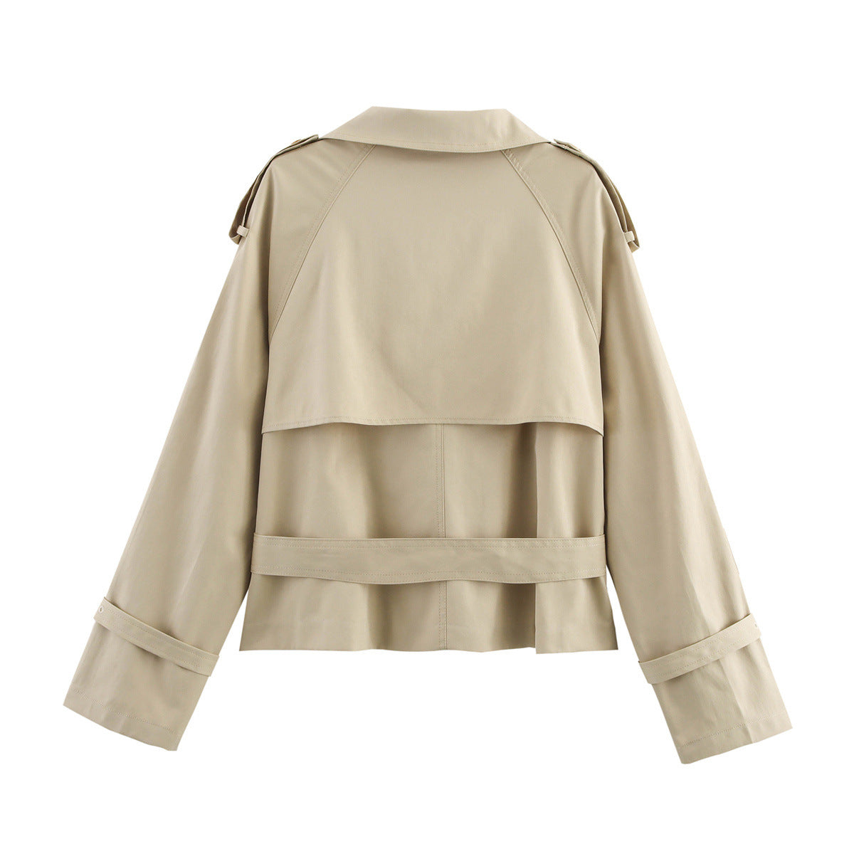 Céleste Trench Court Femme à Col Montant