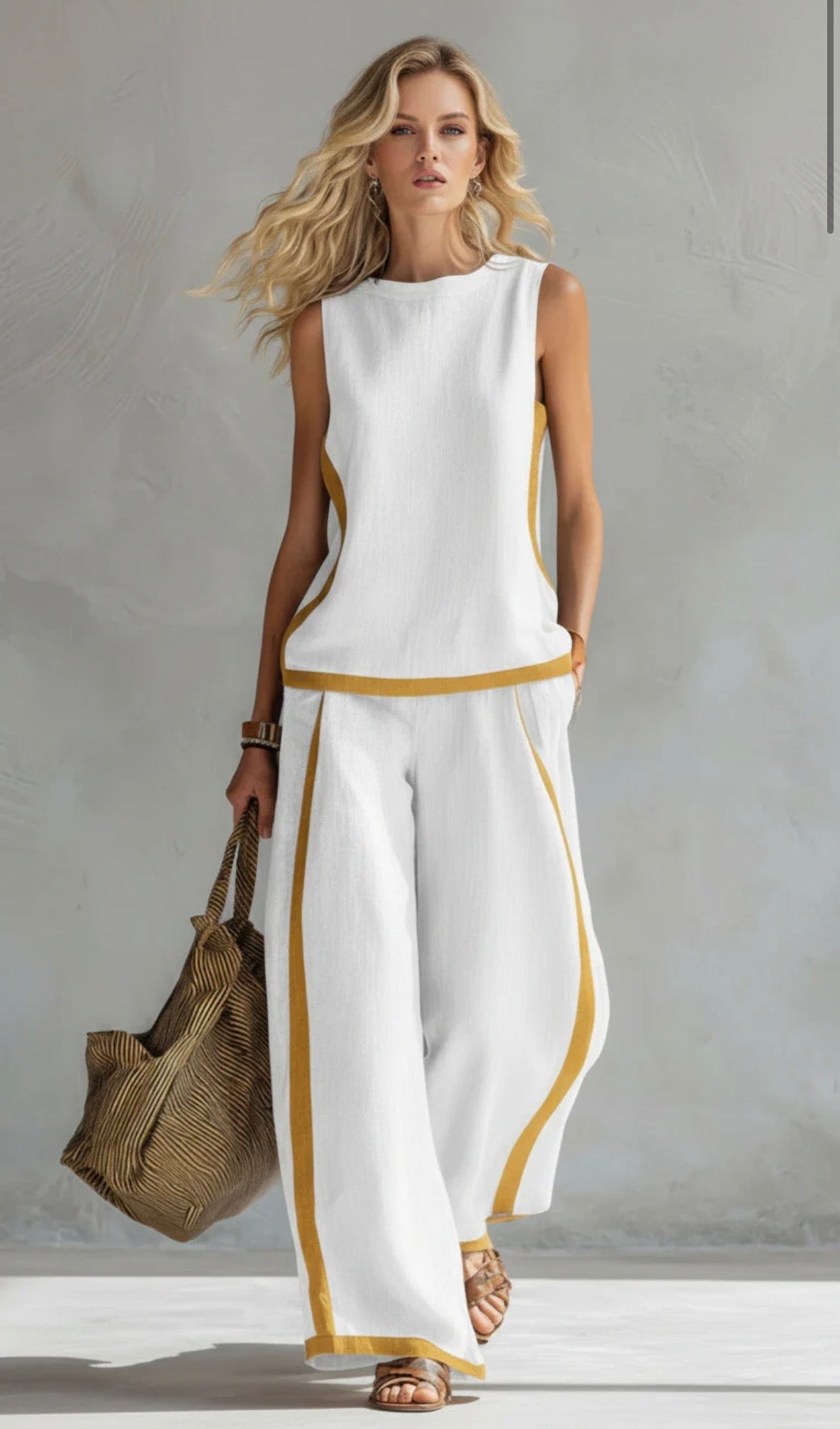 CLERINNE | ENSEMBLE LIN CHIC POUR FEMME