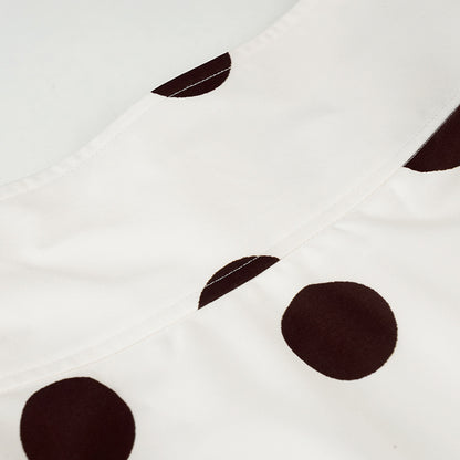 olène Jupe Midi Femme à Pois Taille Haute