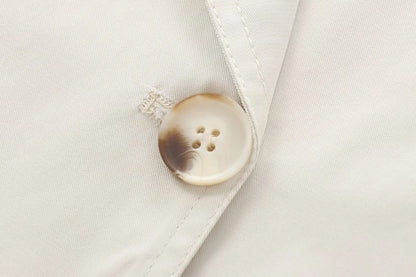 Veste Trench Courte Croisée Beige Élégante