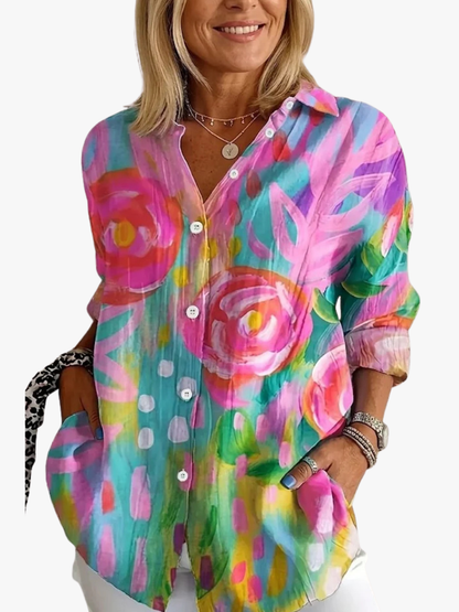 CLERINNE | BLOUSE IMPRIMÉE POUR FEMMES