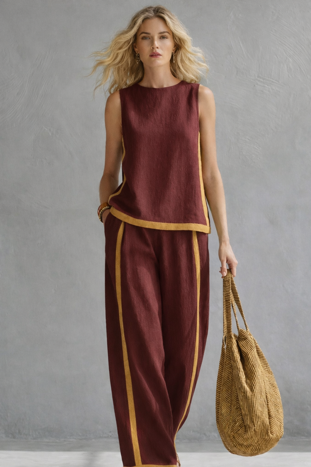CLERINNE | ENSEMBLE LIN CHIC POUR FEMME