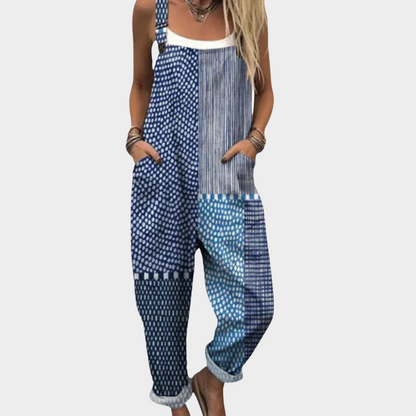 CLERINNE | SALOPETTE MOTIFS PATCHWORK POUR FEMMES