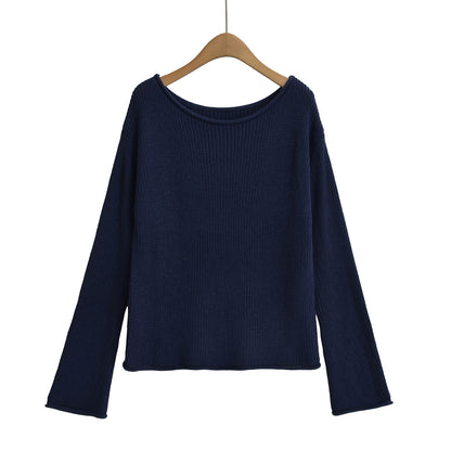 Pull Col Bateau en Maille – Élégance Essentielle