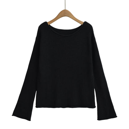 Pull Col Bateau en Maille – Élégance Essentielle