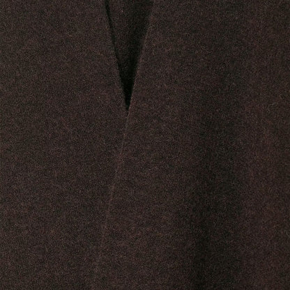 Poncho Frangé Élégant Effet Laine & Cachemire