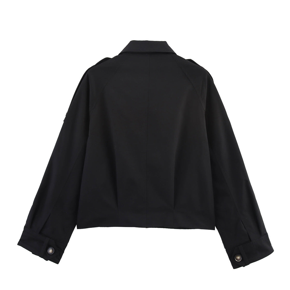 Veste Utility Courte Zippée à Poches Cargo