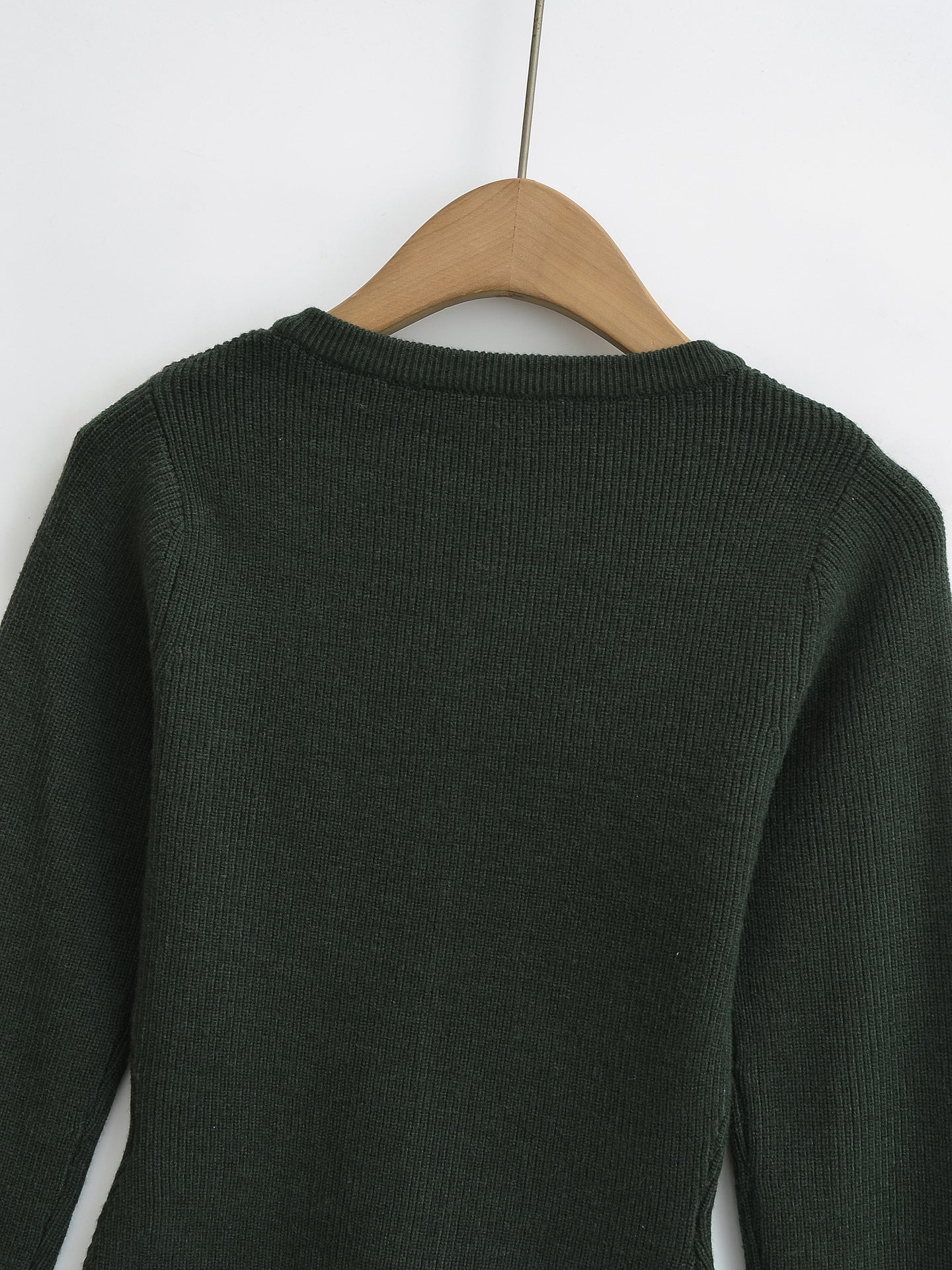 Cardigan Côtelé Zippé Vert Forêt