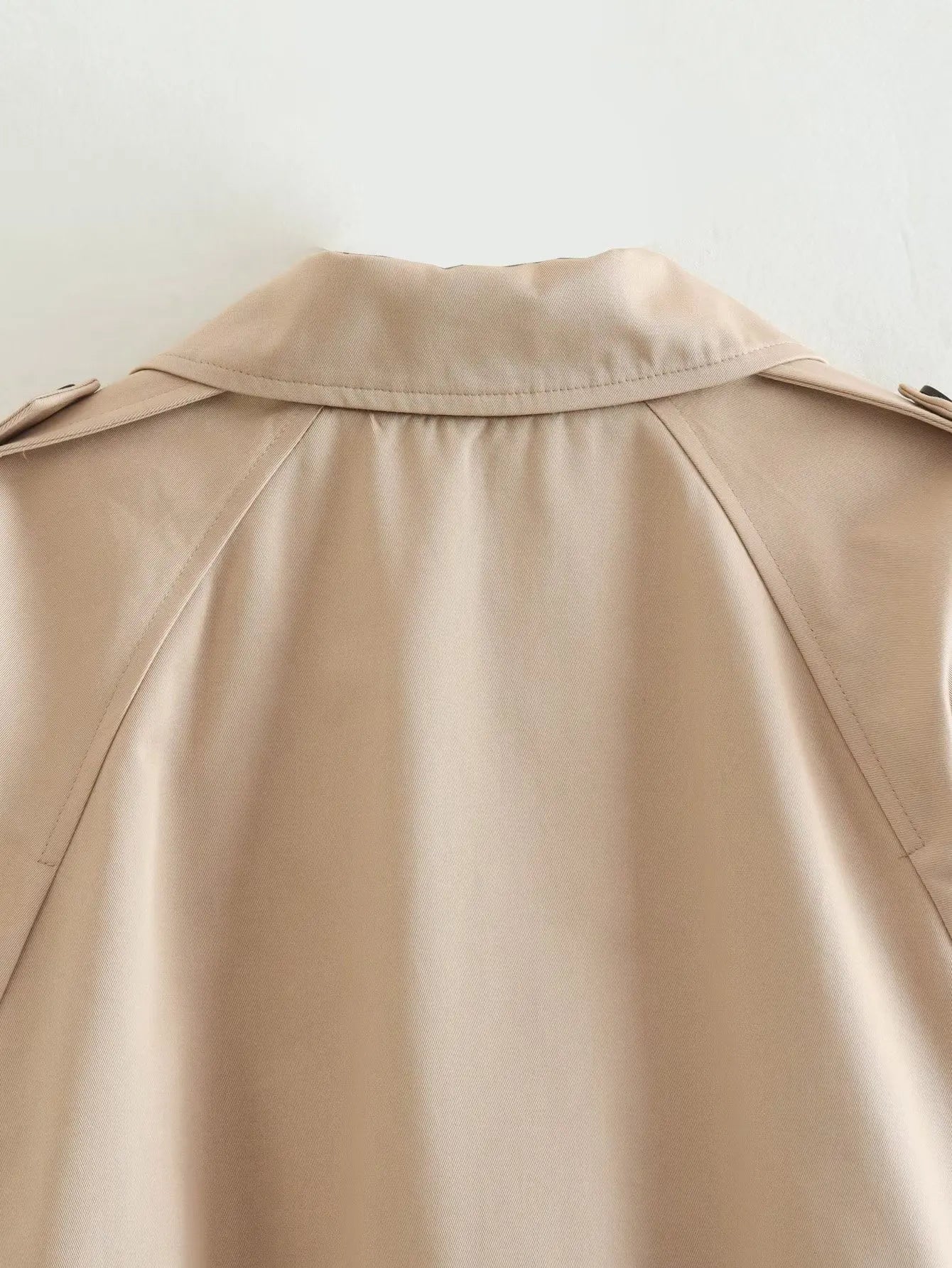 Trench Court Femme Ceinturé Style Classique