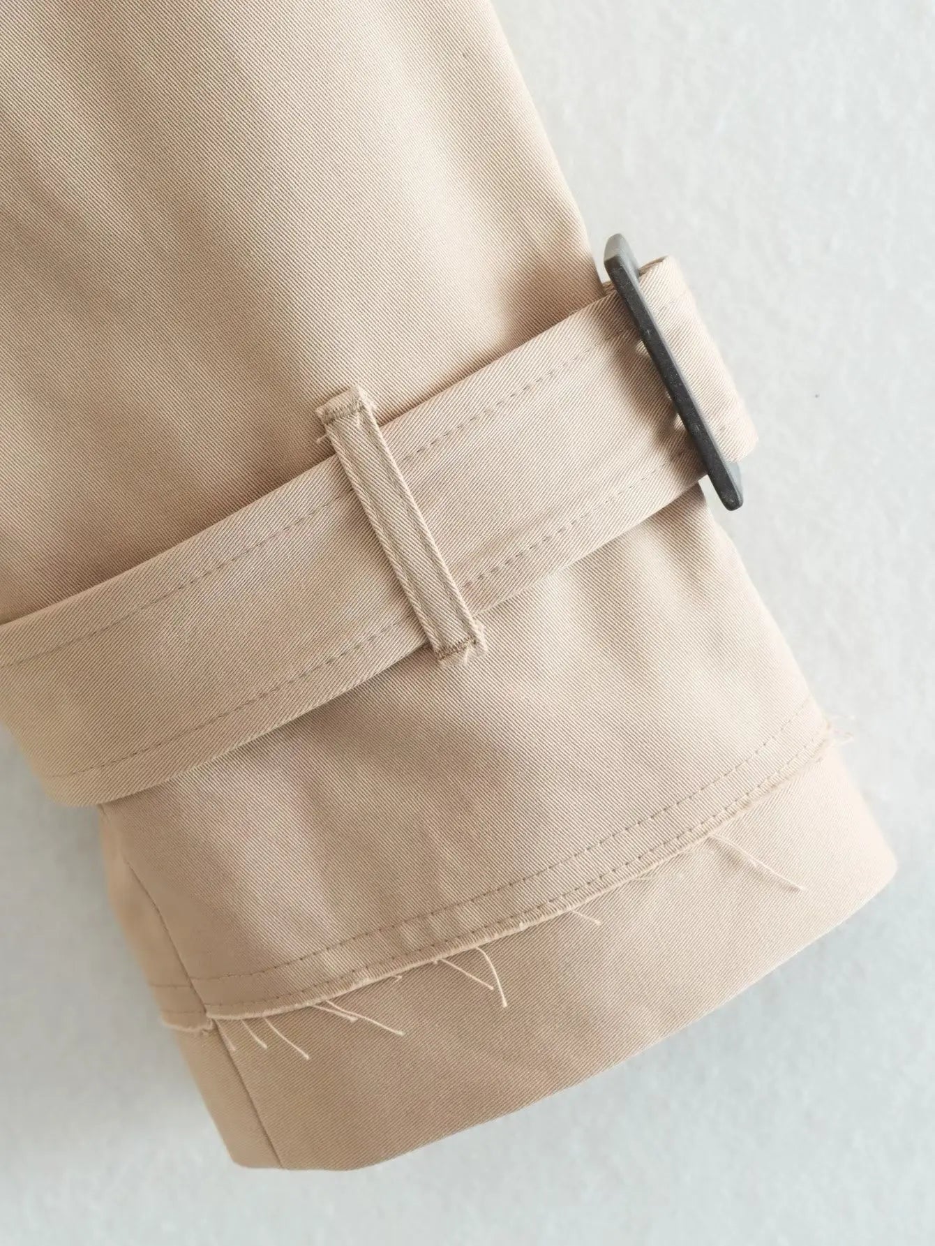 Trench Court Femme Ceinturé Style Classique