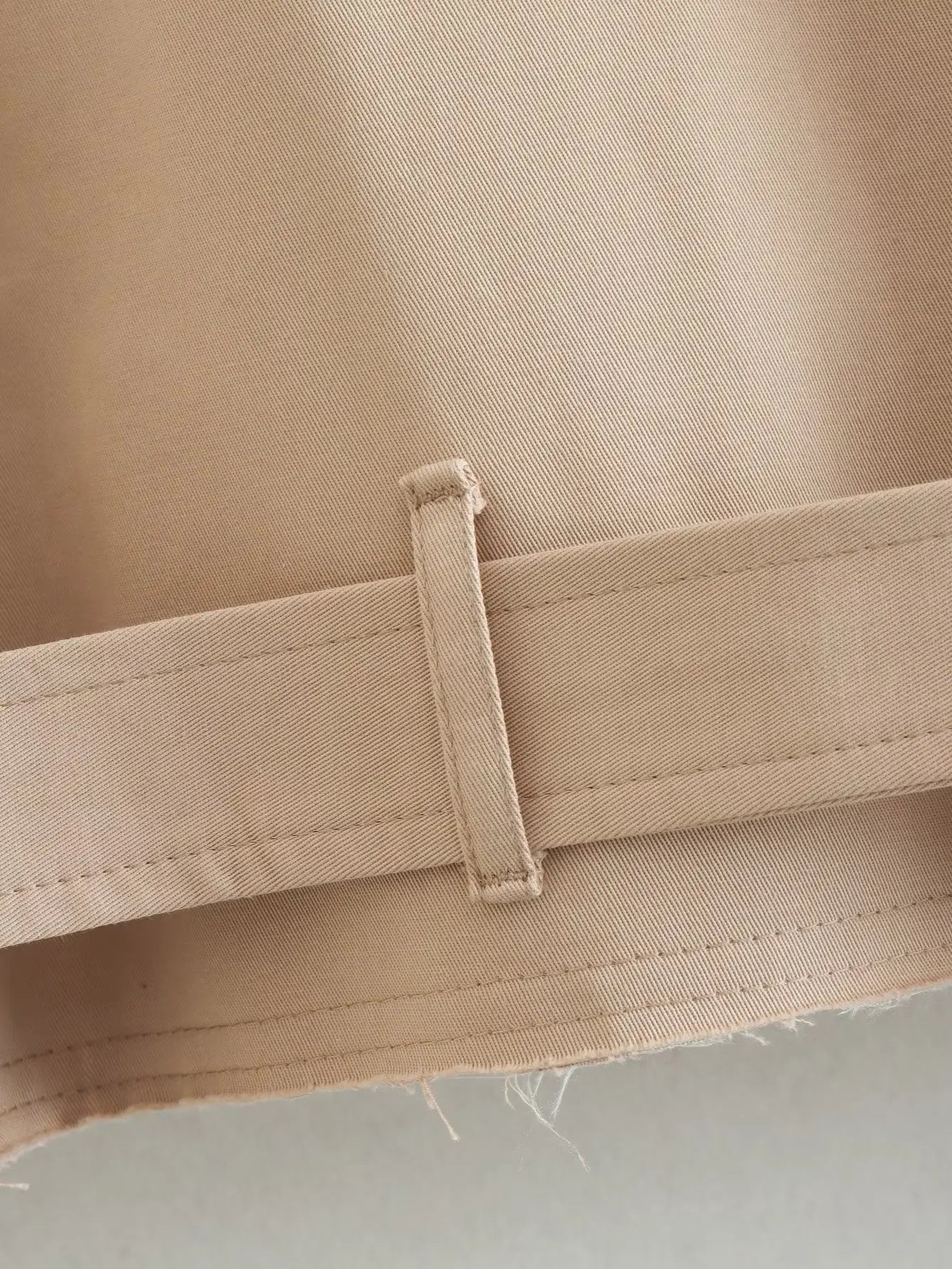Trench Court Femme Ceinturé Style Classique