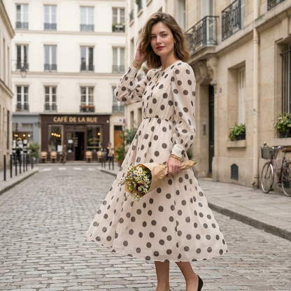 Robe Midi Jaqlyn à Pois
