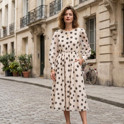 Robe Midi Jaqlyn à Pois