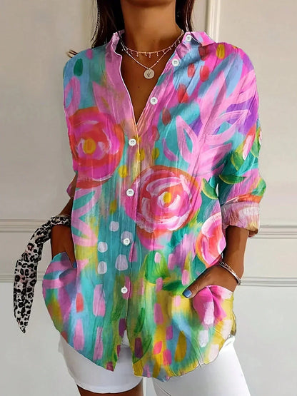 CLERINNE | BLOUSE IMPRIMÉE POUR FEMMES