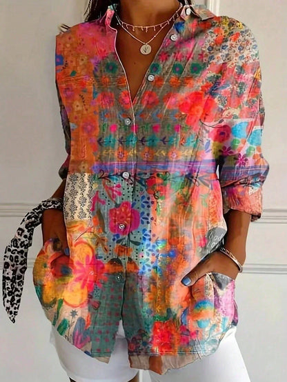 CLERINNE | BLOUSE IMPRIMÉE POUR FEMMES