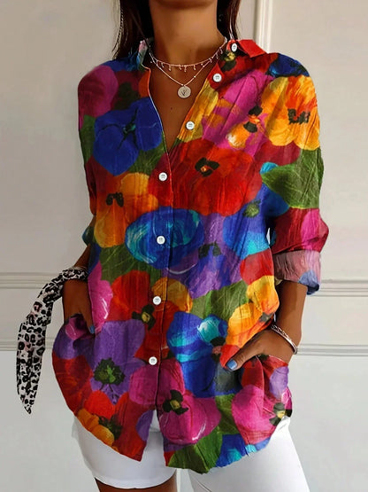 CLERINNE | BLOUSE IMPRIMÉE POUR FEMMES